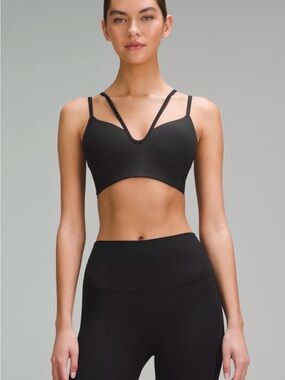 Lululemon Like a Cloud Strappy Longline Ribbed Bra Light Support